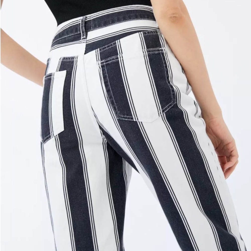 BDG Urban Outfitters High Waisted Striped Mom Jeans